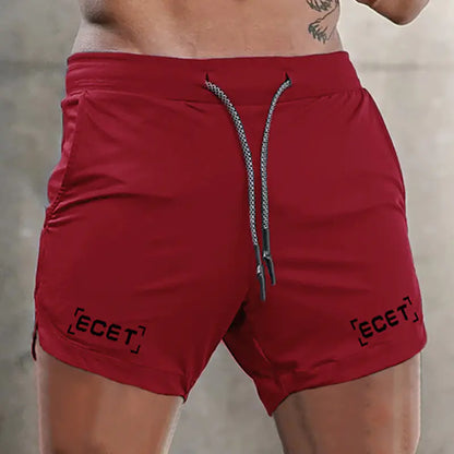 Quick-drying Double-layer Training Three-point Pants