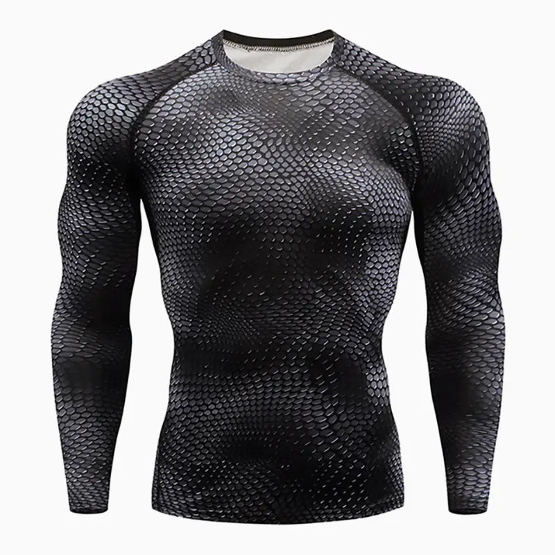 Men's Compression Training Long Sleeve Workout Shirt