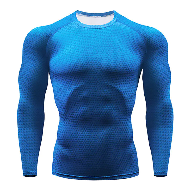 Men's Compression Training Long Sleeve Workout Shirt