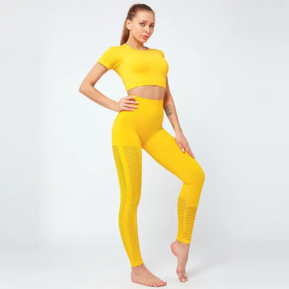 Men's Short Sleeve Sports Leisure Set for Training