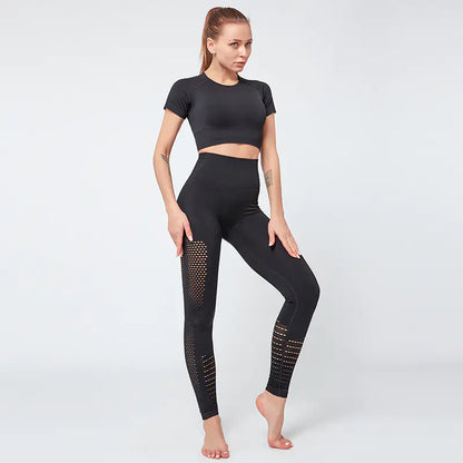 Men's Short Sleeve Sports Leisure Set for Training