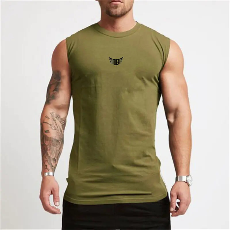 Men's Slim-fit Sleeveless Fitness Training Vest