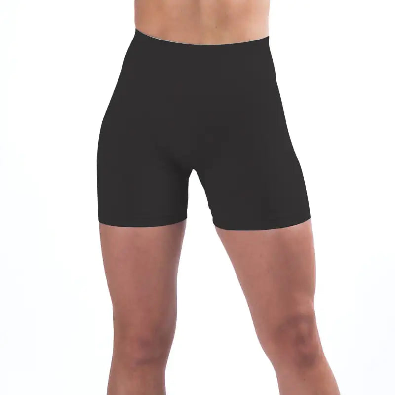 High Waist Elastic Fitness Shorts for Sports and Gym