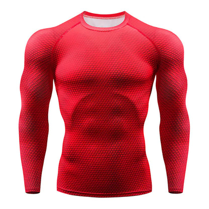 Men's Compression Training Long Sleeve Workout Shirt