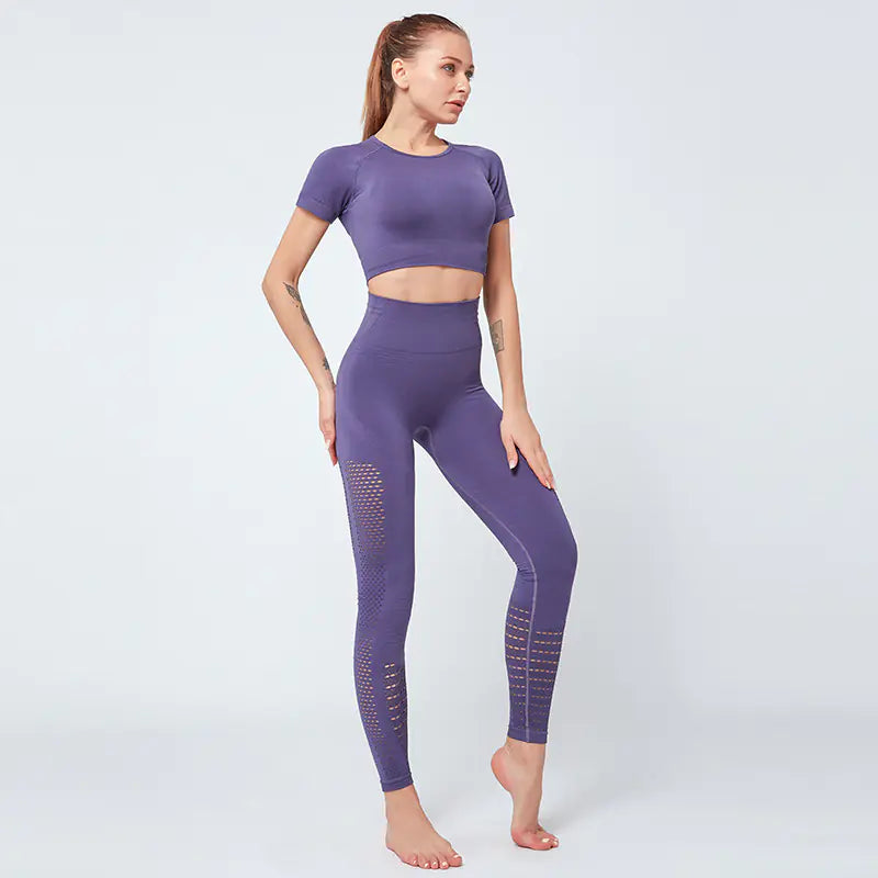 Men's Short Sleeve Sports Leisure Set for Training