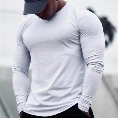Quick Dry Long Sleeve Gym T-Shirt for Men