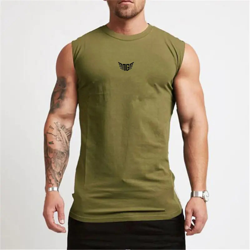 Men's Slim-fit Sleeveless Fitness Training Vest