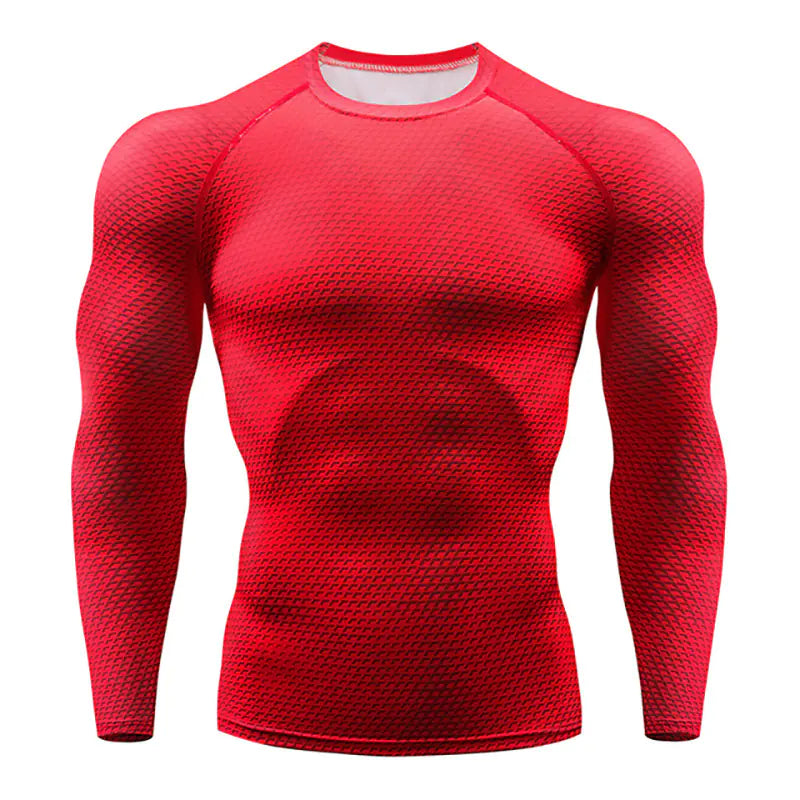 Men's Compression Training Long Sleeve Workout Shirt