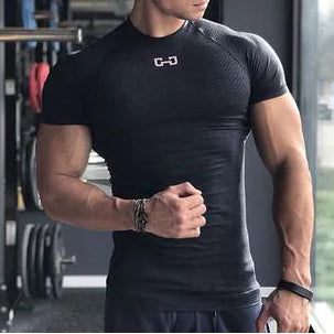 Men's Athletic Compression T-Shirt for Gym & Running