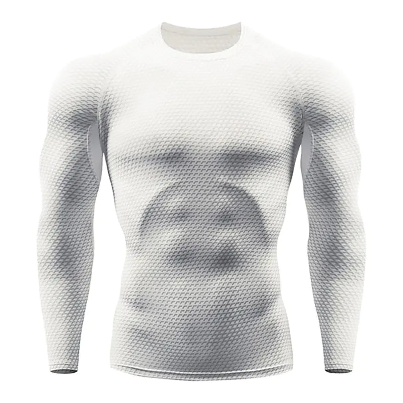 Men's Compression Training Long Sleeve Workout Shirt