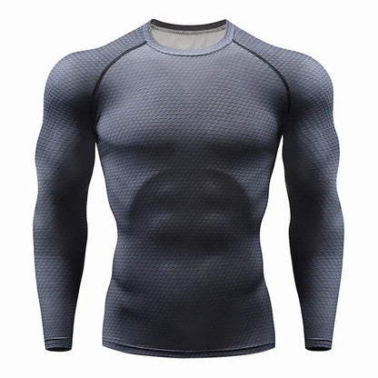 Men's Compression Training Long Sleeve Workout Shirt