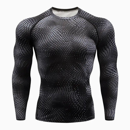 Men's Compression Training Long Sleeve Workout Shirt